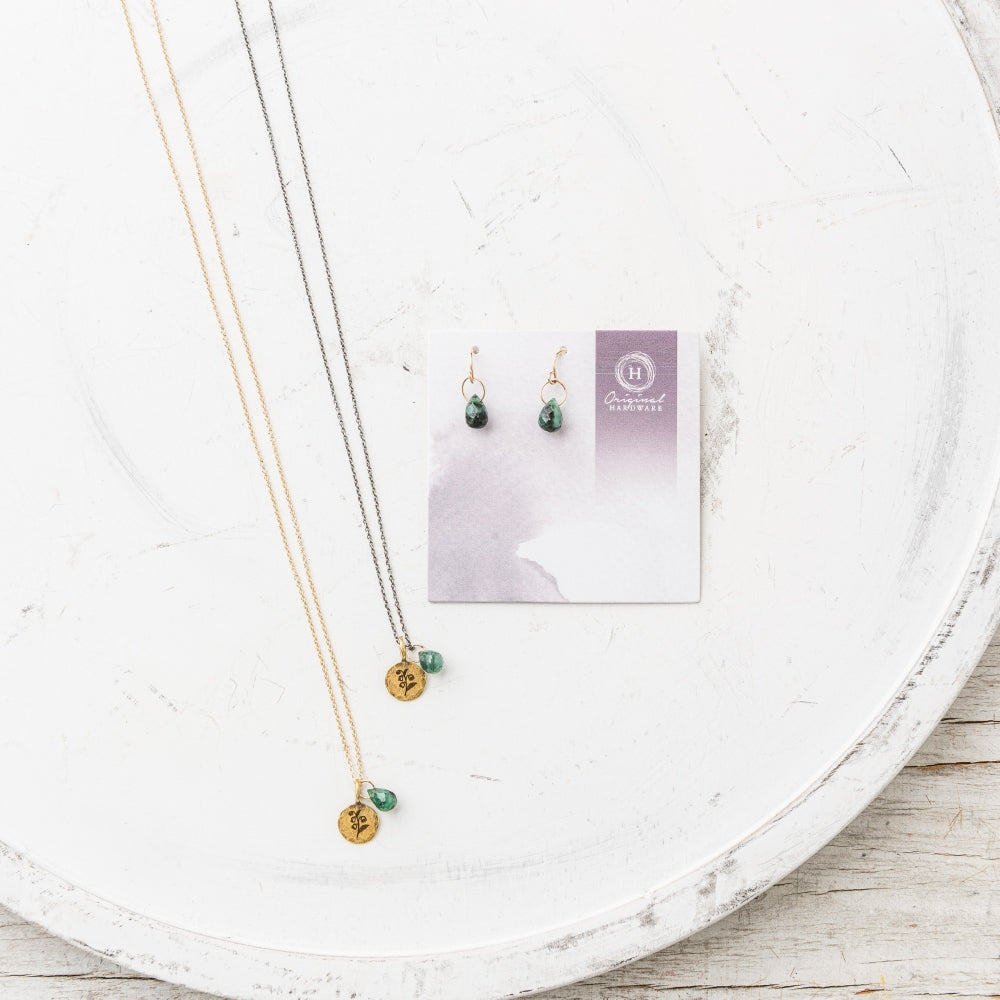 lily flower jewellery May Birth Flower Necklace: Lily of the Valley 14k Gold Fill