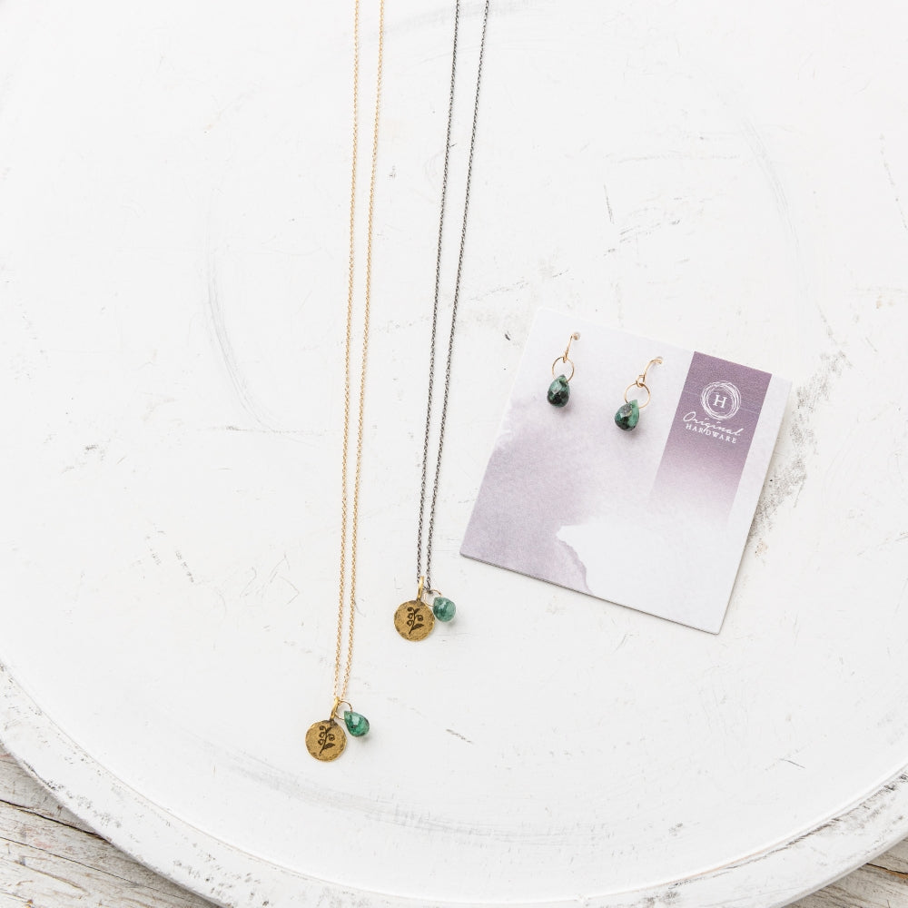 May Birth Flower Necklace: Lily of the Valley 14k Gold Fill
