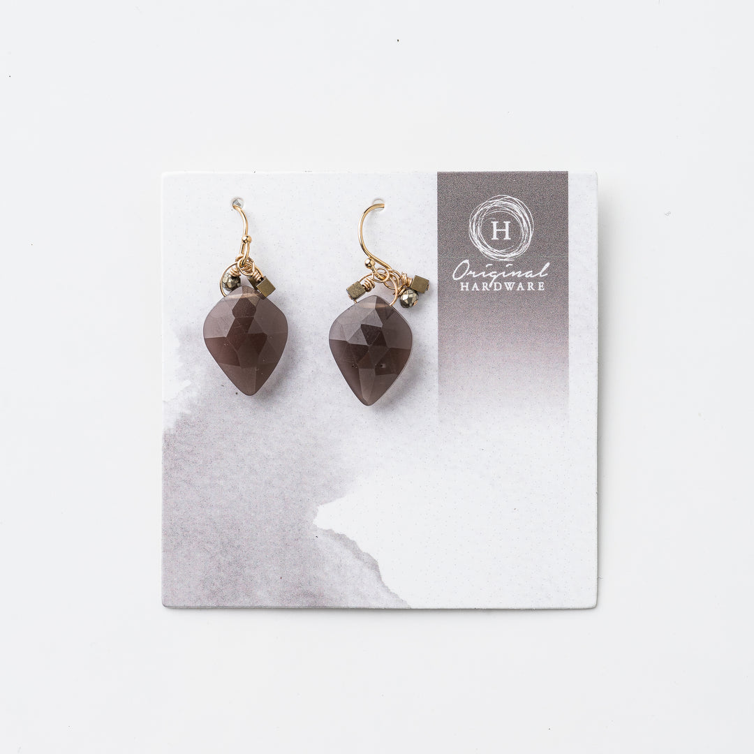 Offers Chocolate Moonstone Stack Teardrop Earrings. Moonstone Gemstone Earrings. Statement Gemstone Earrings.